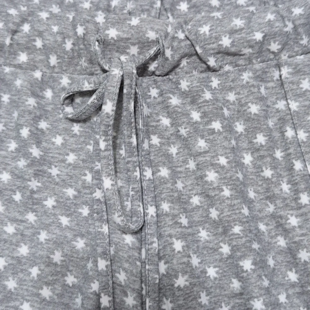 Lucky Brand Pajama Pants Gray Star‎ Patterned Loungewear SO SOFT Size Small - Picture 3 of 9
